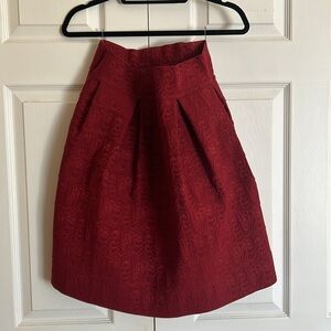 Maeve Anthro textured, pleated skirt